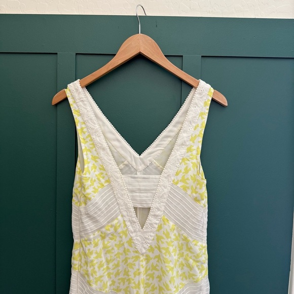 ANTHROPOLOGIE LEIFNOTES Yellow Bird Midi Dress - Picture 12 of 14